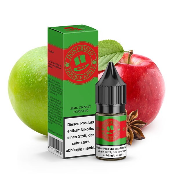 Double Apple Nikotinsalz Liquid Don Cristo 20mg Geschmack