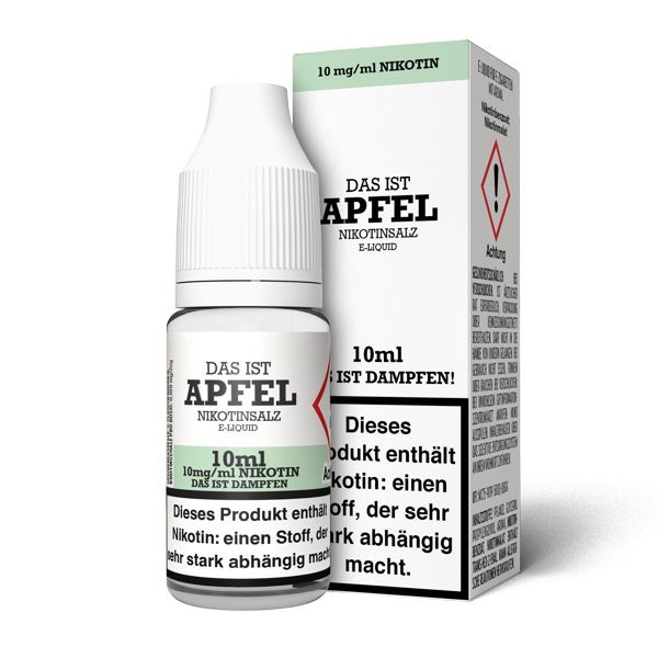 Apfel Nikotinsalz Liquid Das ist Dampfen 10 mg/ml