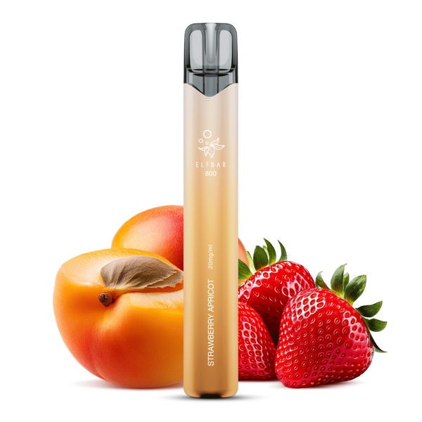 Elf Bar 800 Vape Einweg E-Zigarette Strawberry Apricot Geschmack