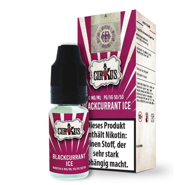 Blackcurrant Ice Liquid Authentic CirKus 6 mg/ml