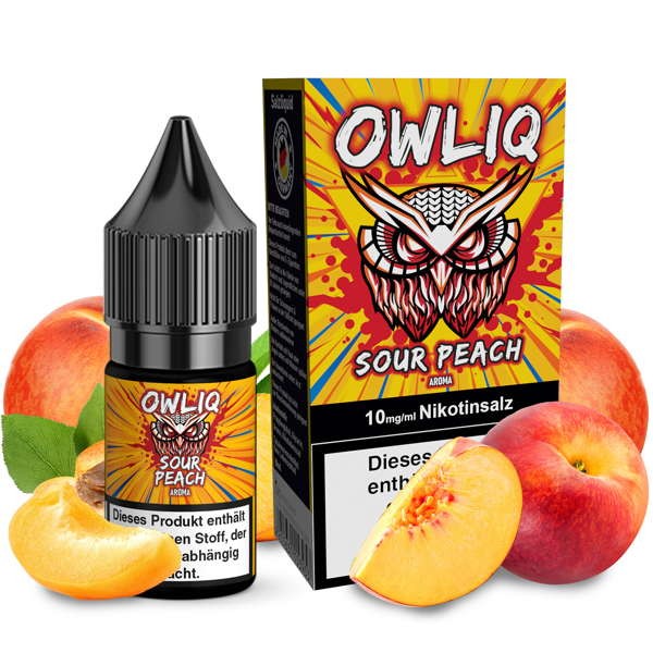 Sour Peach Nikotinsalz Liquid OWLIQ 10 mg/ml Geschmack