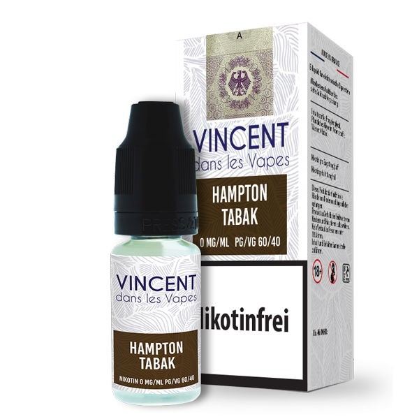Hampton Tabak Liquid Vincent 0 mg/ml