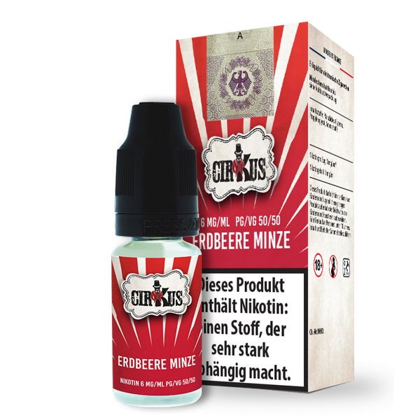 Erdbeere Minze Liquid Authentic CirKus 6 mg/ml