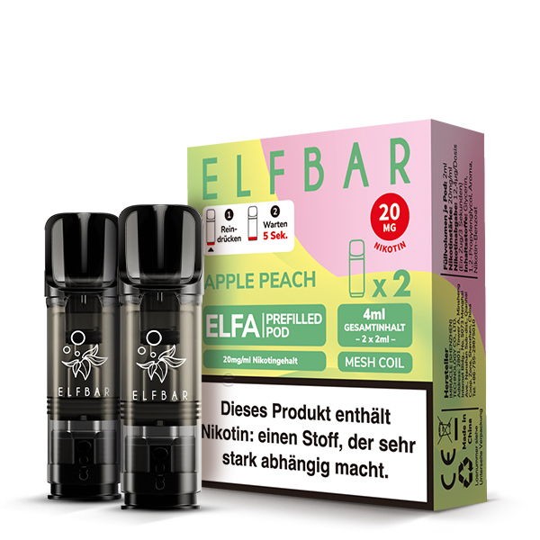 Elf Bar Elfa Pods – alle Sorten Apple Peach