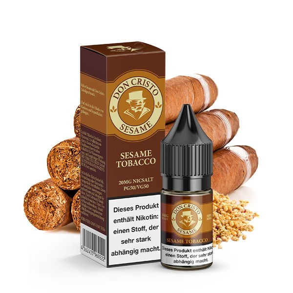 Sesame Tobacco Nikotinsalz Liquid Don Cristo 20mg Geschmack