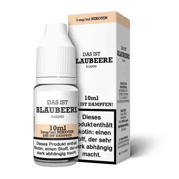 Blaubeere Liquid Das ist Dampfen 3 mg/ml