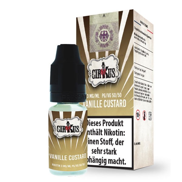 Vanille Custard Liquid Authentic CirKus 3 mg/ml