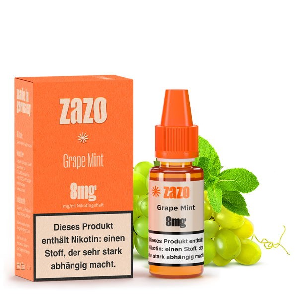 Grape Mint Liquid Zazo 8 mg/ml