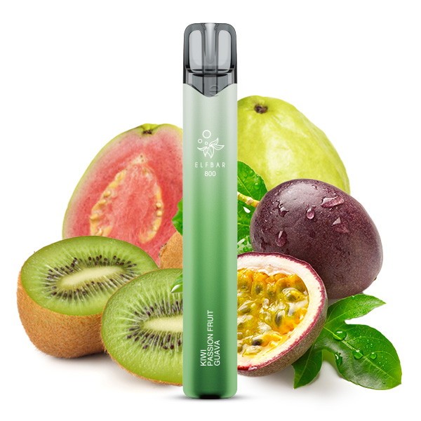 Elf Bar 800 Vape Einweg E-Zigarette Kiwi Passion Fruit Gava Geschmack