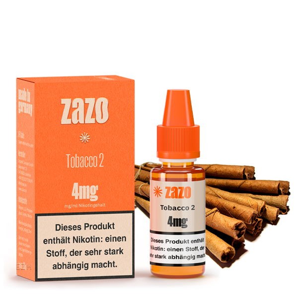 Tobacco 2 Cigarillo Liquid Zazo 4 mg/ml