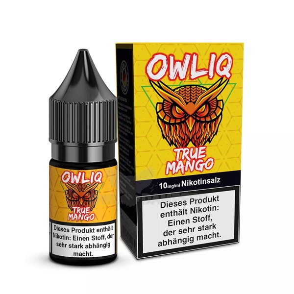 OWLIQ Nikotinsalz Liquid True Mango Verpackung 10mg/ml