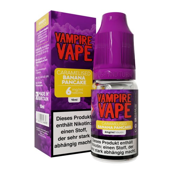 Caramelised Banana Pancake Liquid Vampire Vape 6 mg/ml