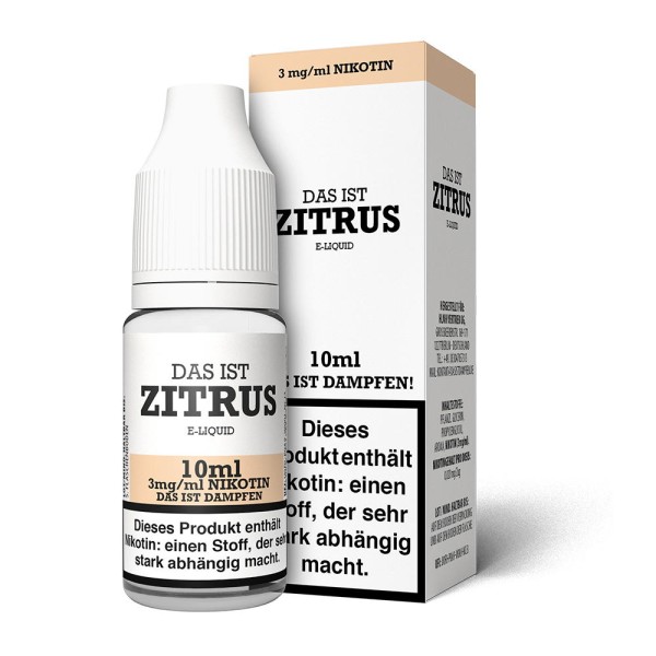 Das ist Dampfen! Zitrus Liquid 3 mg/ml