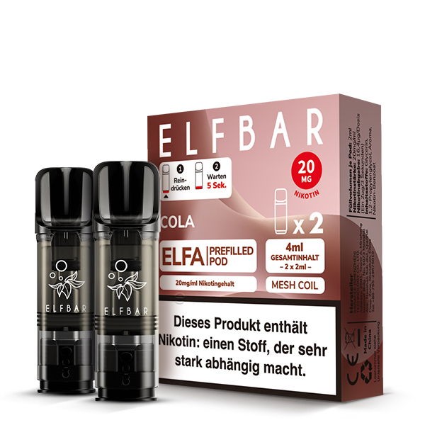 Elf Bar Elfa Pods – alle Sorten Cola