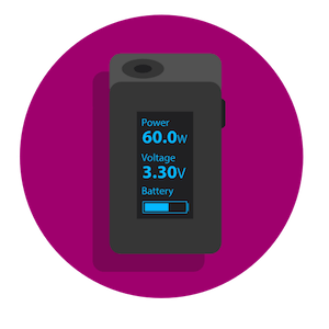 Akkuträger einer E-Zigarette