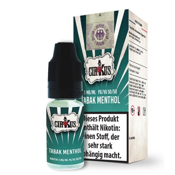 Tabak Menthol Liquid Authentic CirKus 3 mg/ml