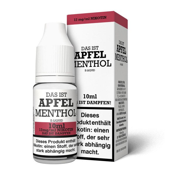 Apfel Menthol Liquid Das ist Dampfen 12 mg/ml