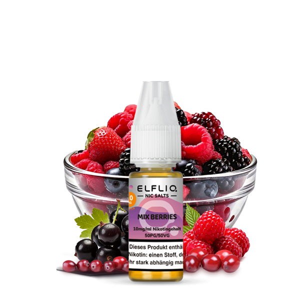 Mix Berries Nikotinsalz Liquid Elfliq by Elfbar 10 mg/ml Geschmack