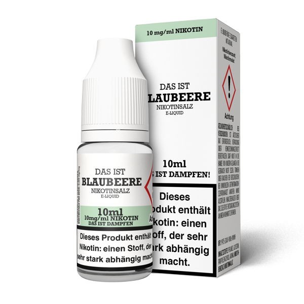 Blaubeere Nikotinsalz Liquid Das ist Dampfen 10 mg/ml
