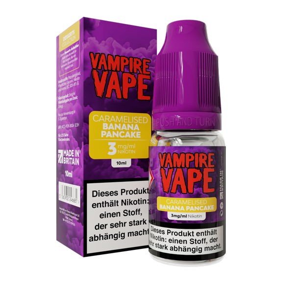 Caramelised Banana Pancake Liquid Vampire Vape 3 mg/ml
