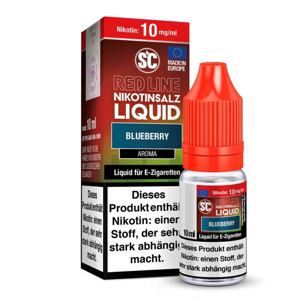 Blueberry Nikotinsalz Liquid SC Red Line 10 mg/ml