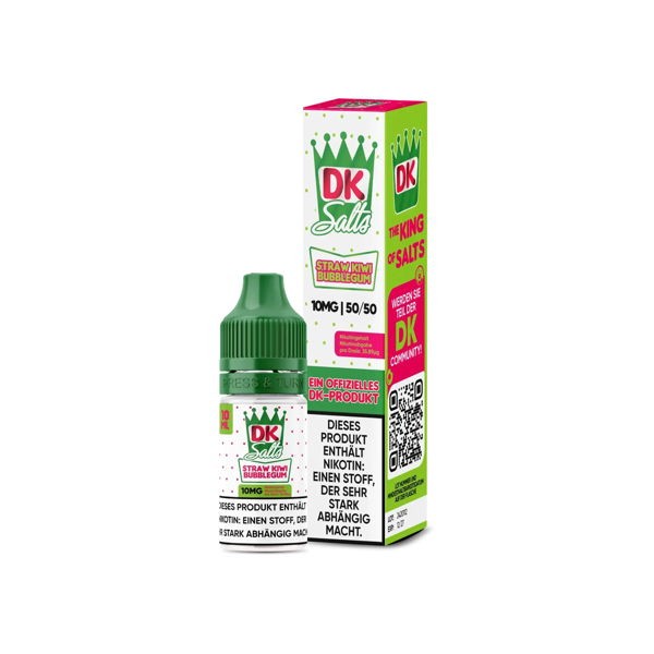 Straw Kiwi Bubblegum Nikotinsalz Liquid DK Salts 10mg